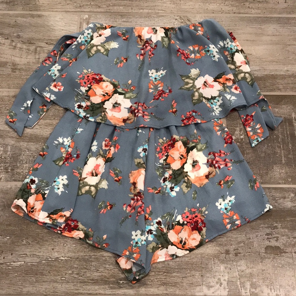 Floral Off-The-Shoulder Romper